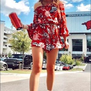 Keaton Floral Off The Shoulder Romper